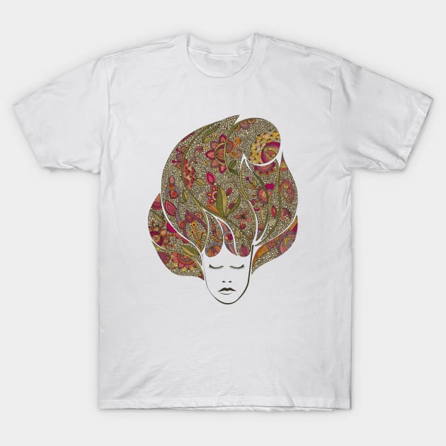 Dreaming with Flowers T-Shirt by Valentina Harper